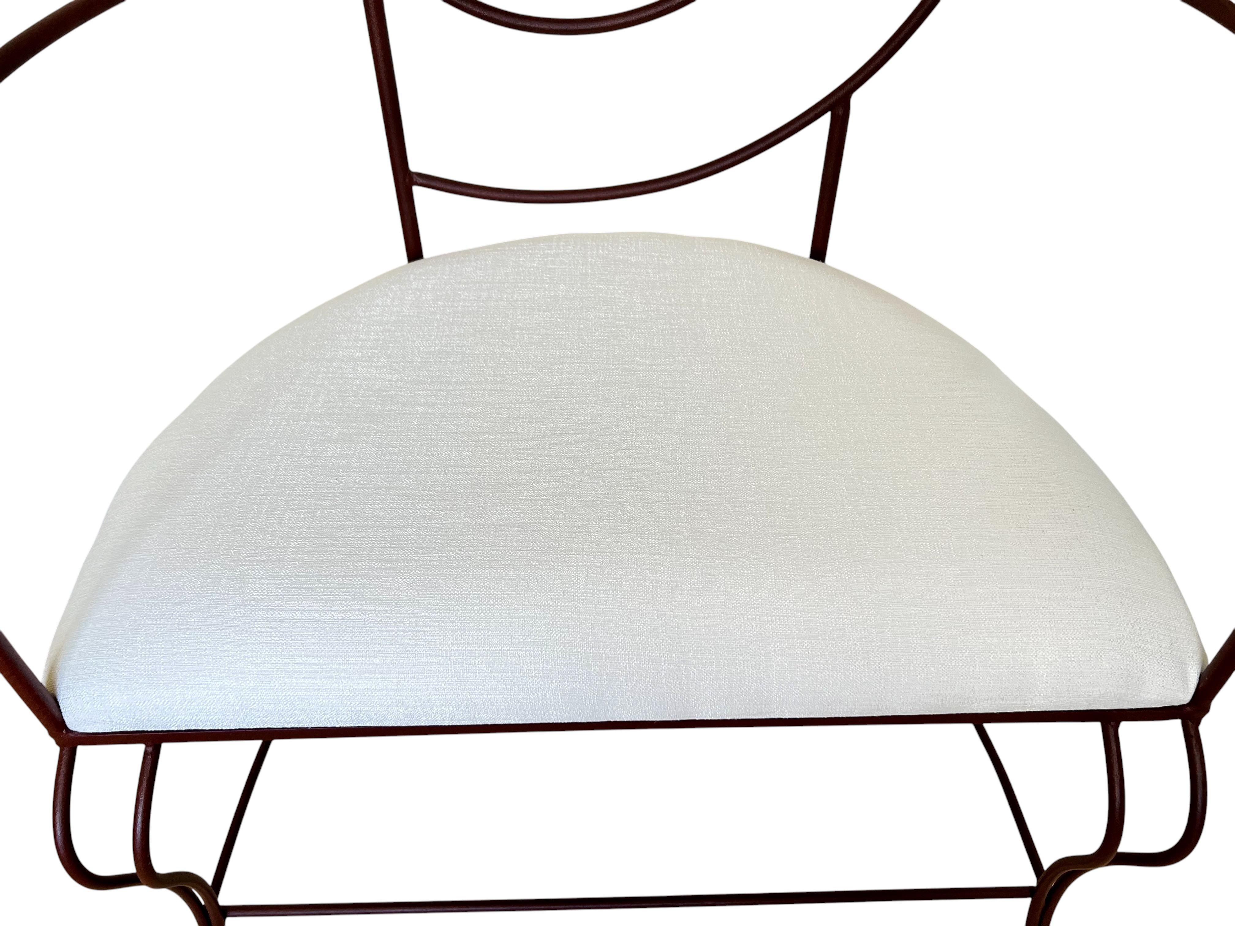 Paire de fauteuils en fer en spirale Vintage Art Nouveau Nautilus en vente 4