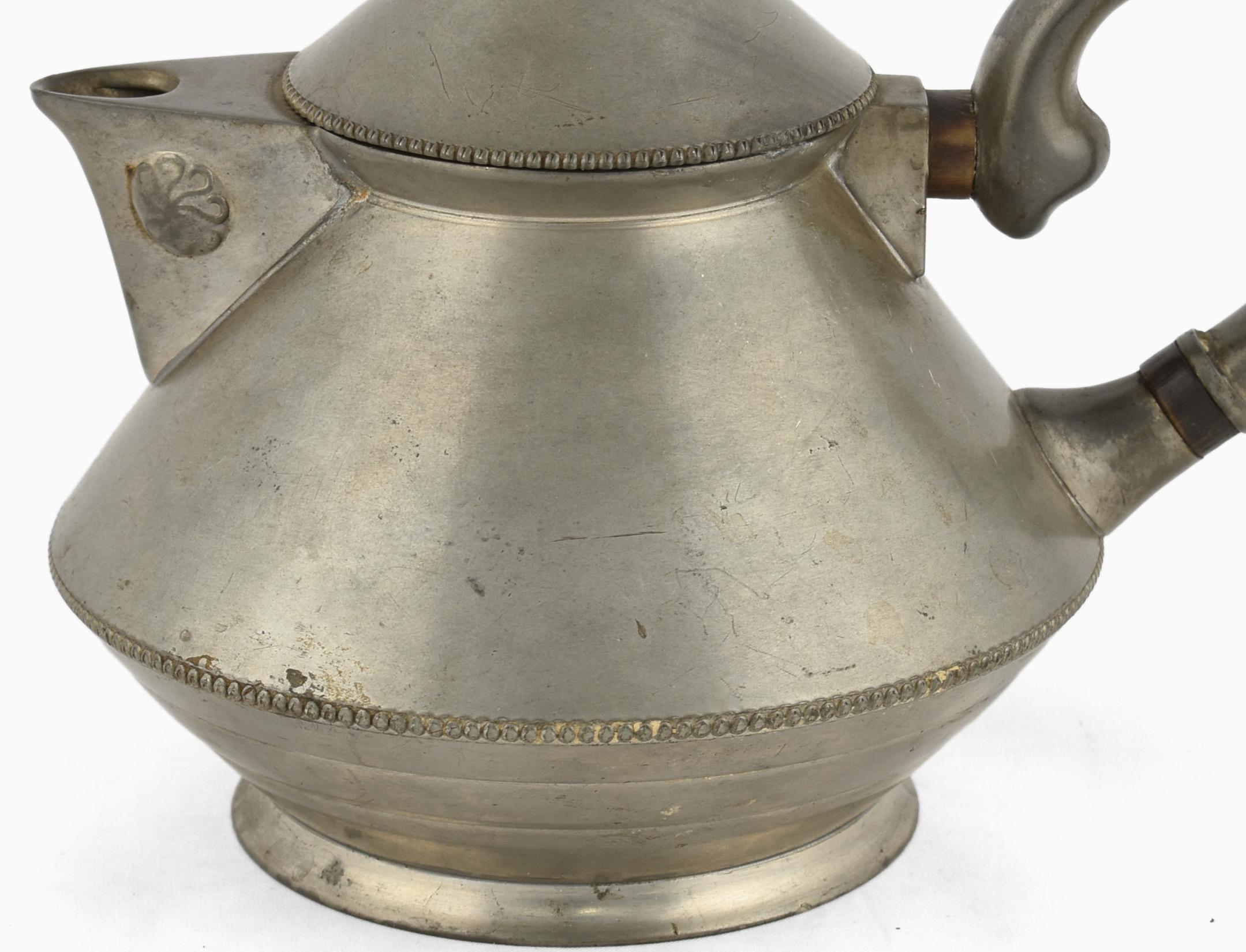 Pot en étain Art nouveau vintage par Paul Haustein:: Allemagne:: 1905 Bon état - En vente à Roma, IT