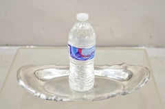 Vintage Art Nouveau Silver Plated Oval Trinket Dish Candy Dish Tray