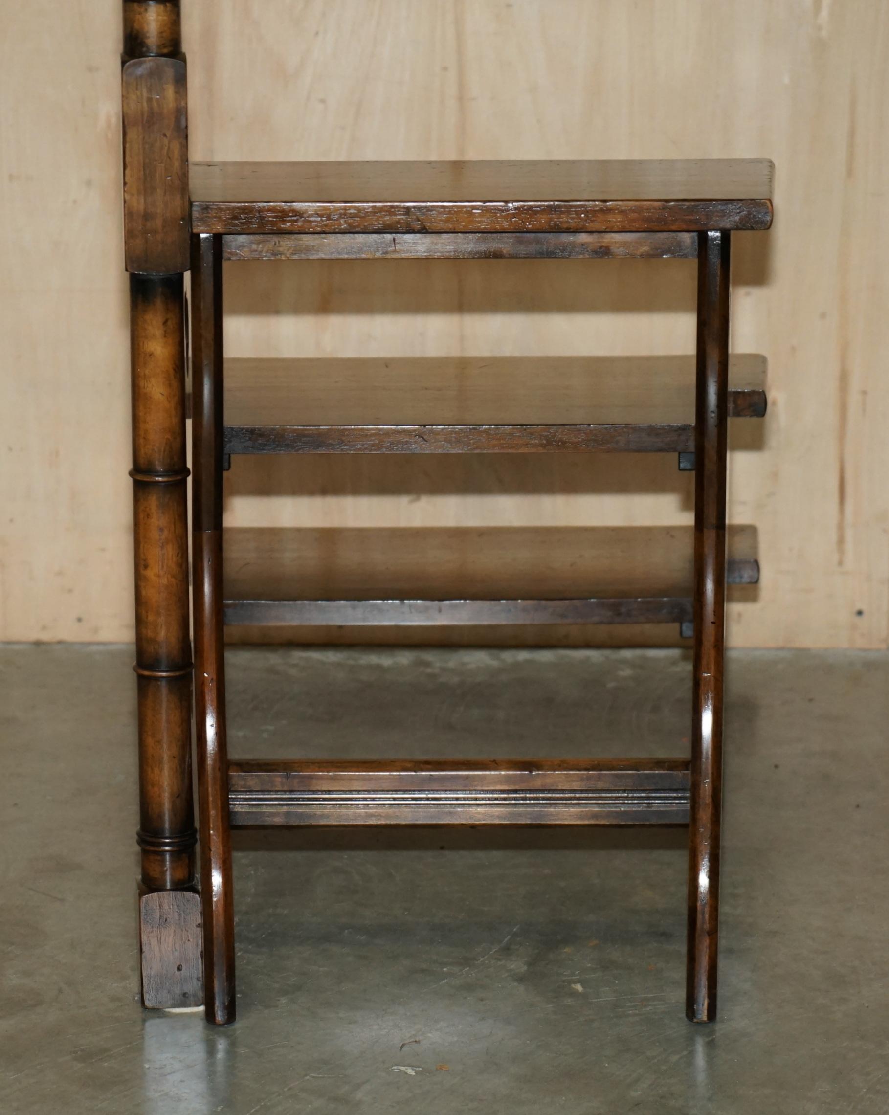 STEPS DE LIBRAIRE EN HARDWOOD VINTAGE ART NOUVEAU STYLE 166 CM en vente 7