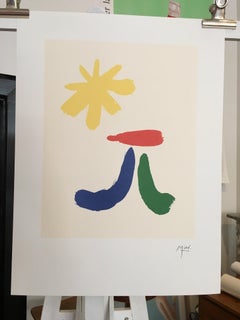 Vintage Art Poster after Joan Miro 'Parler seul' Maeght Editeur