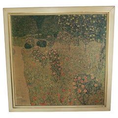 Retro Art Print "the Rose Garden" by Gustav Klimt
