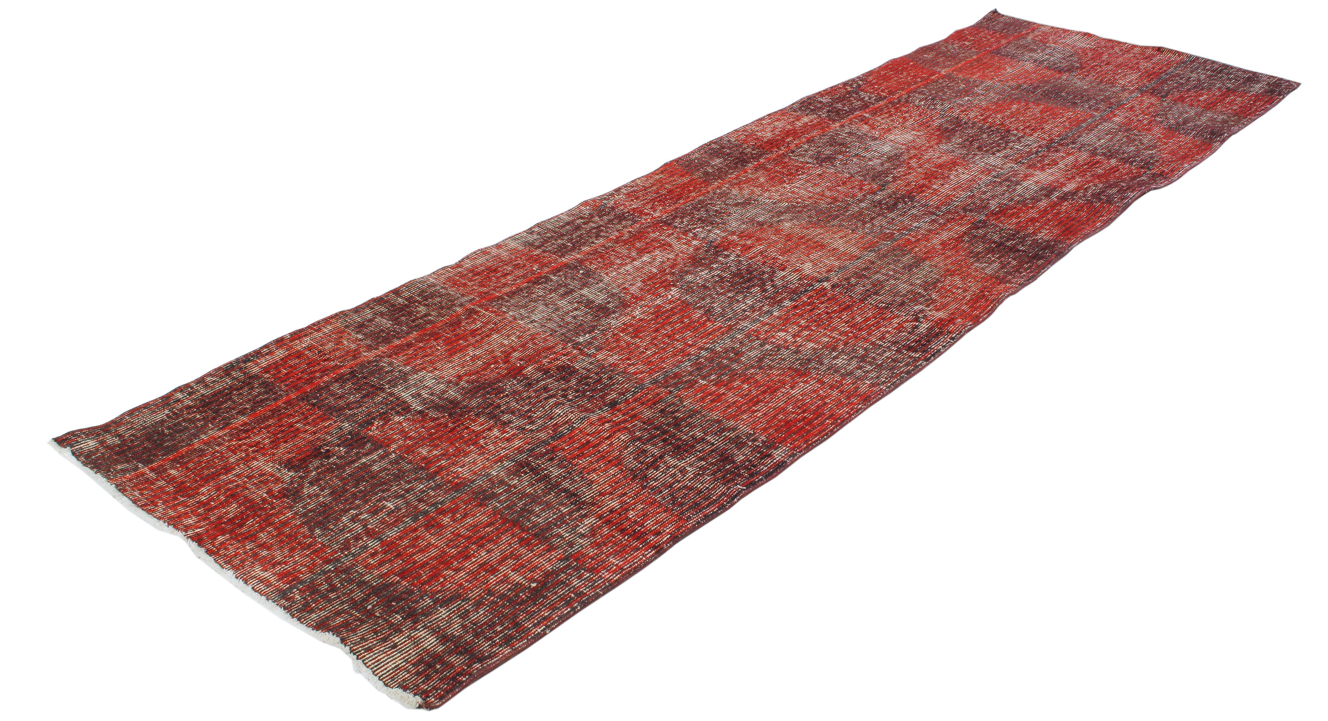 Hand-Knotted Vintage Artdeco Runner For Sale