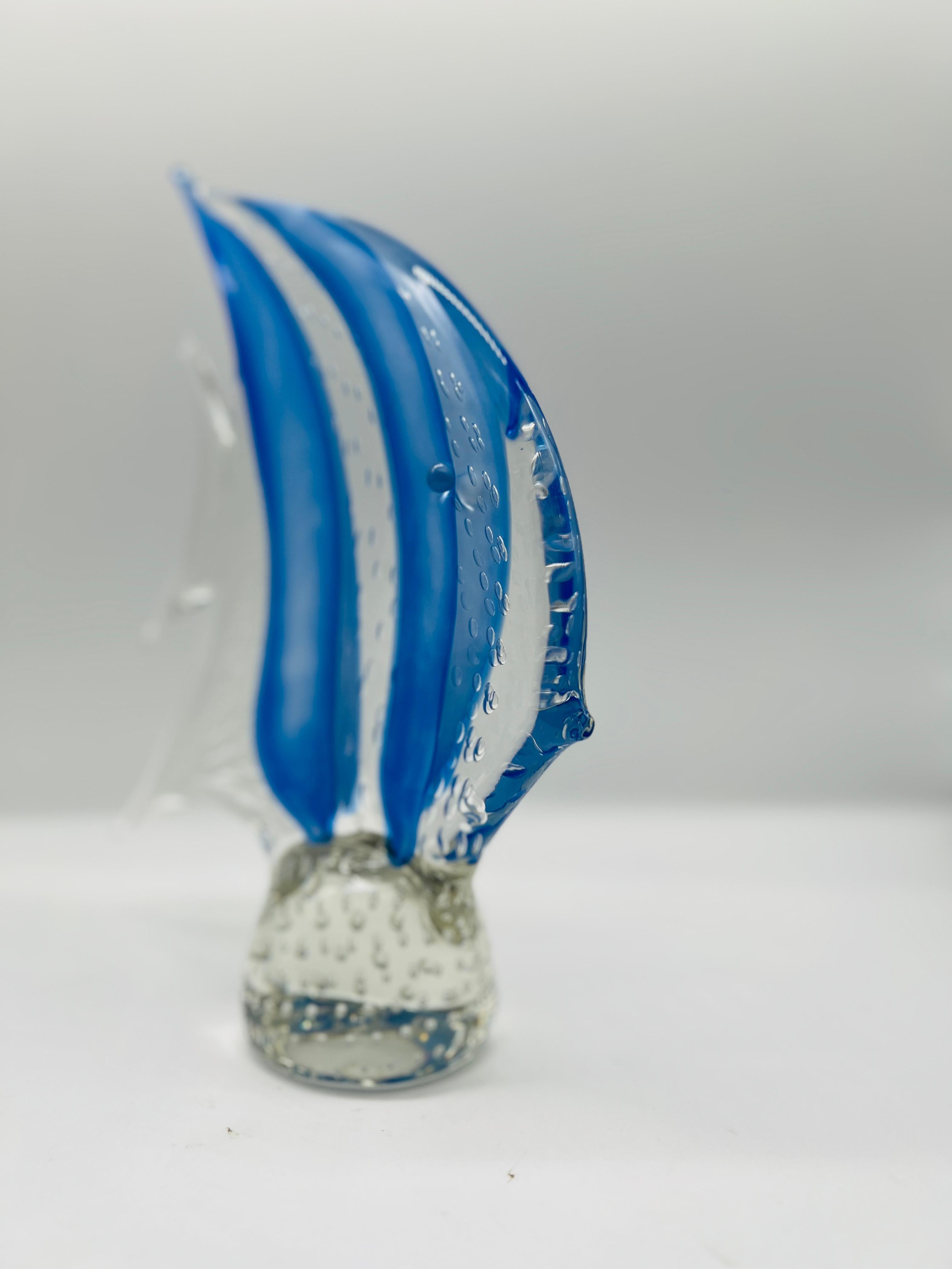 Vintage Arte Murano Icet Art Glass Fish Sculpture In Good Condition For Sale In Atlanta, GA