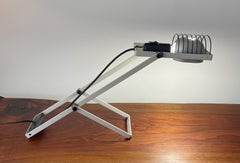 Vintage Artemide "Sintesi Tavolo" White Desk Lamp by Ernesto Gismondi, 1970's