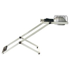 Vintage Artemide "Sintesi Tavolo" White Desk Lamp by Ernesto Gismondi, 1970's