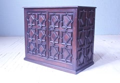 Vintage 'Artes De Mexico' Carved Chest in Pine with Hand-Struck Iron Hardware