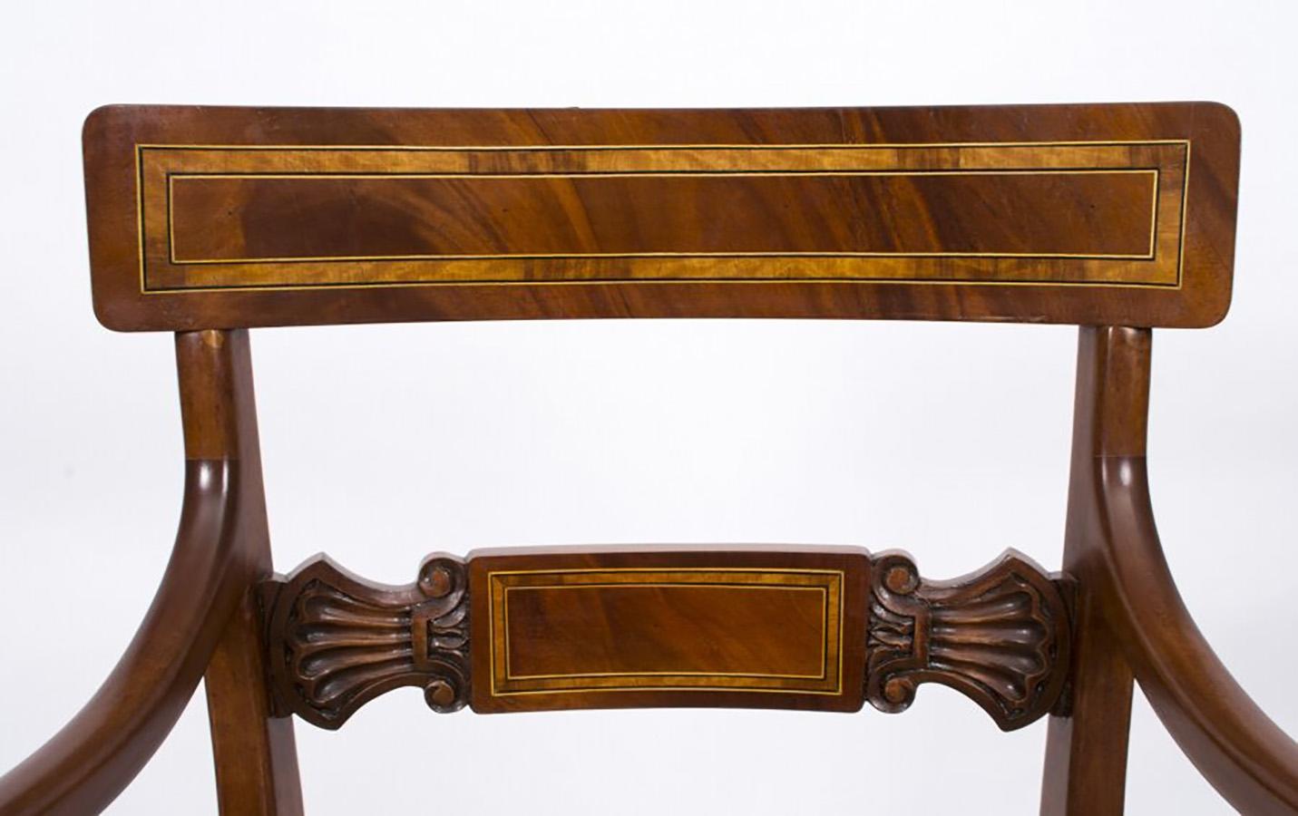 Vintage Arthur Brett Two Pillar Mahogany Dining Table & 12 Chairs 20th Century 12