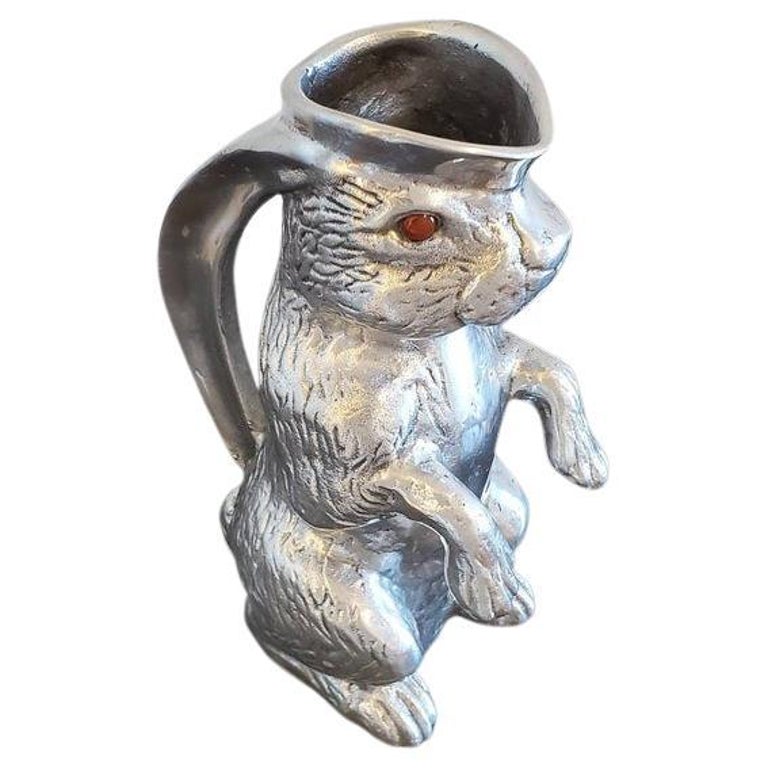 Vintage Arthur Court Bunny Rabbit Pitcher For Sale at 1stDibs