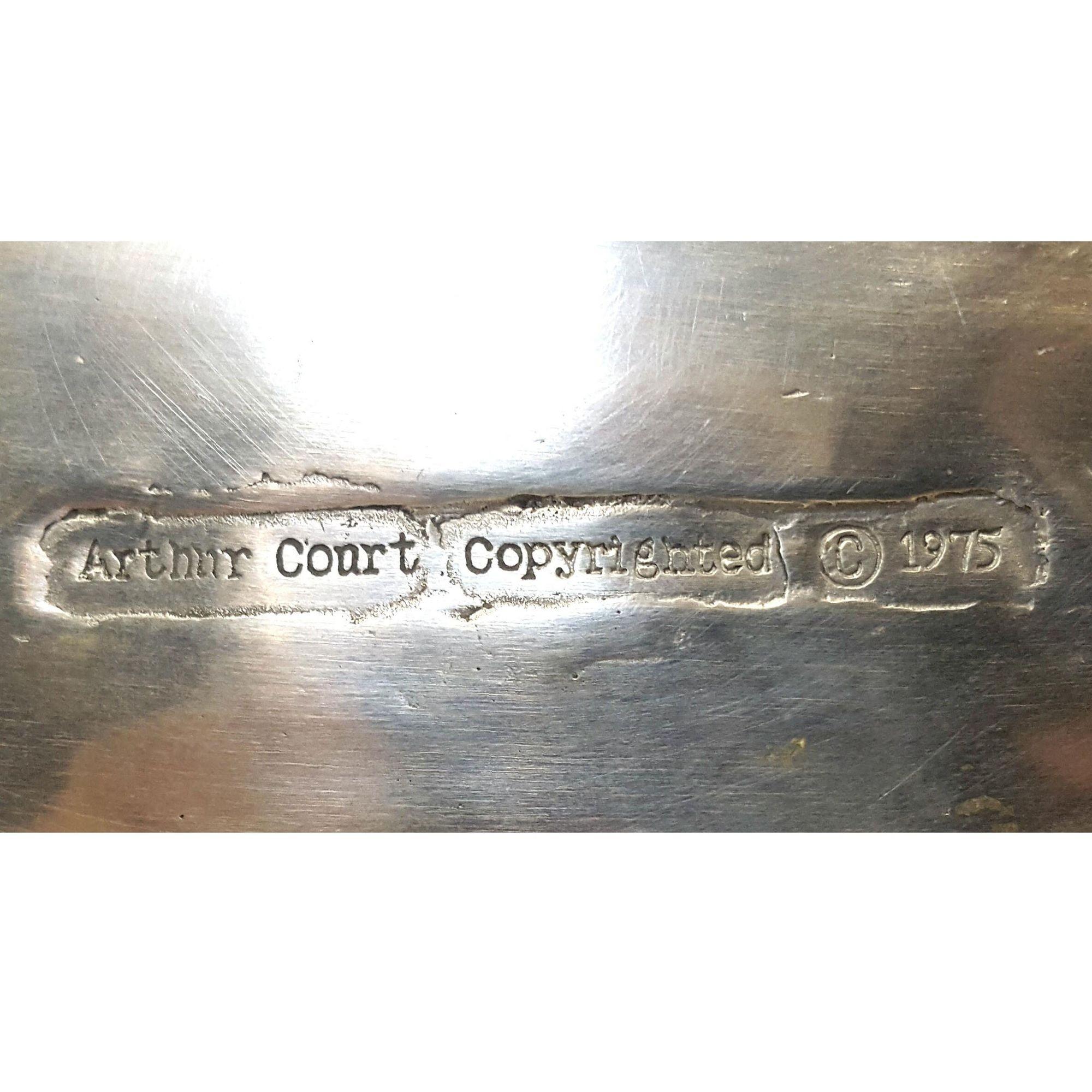 Vintage Arthur Court Large Aluminum Fish Serving Platter Circa 1975 For Sale 1