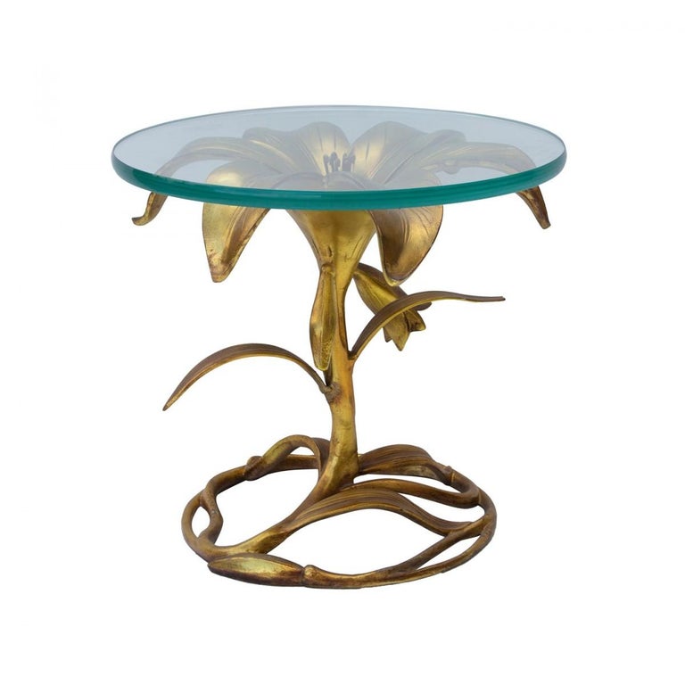 Vintage Arthur Court Lily Flower Table at 1stDibs