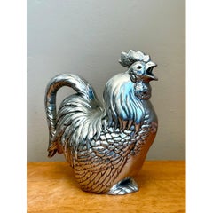 Vintage Arthur Court Pewter Rooster Pitcher