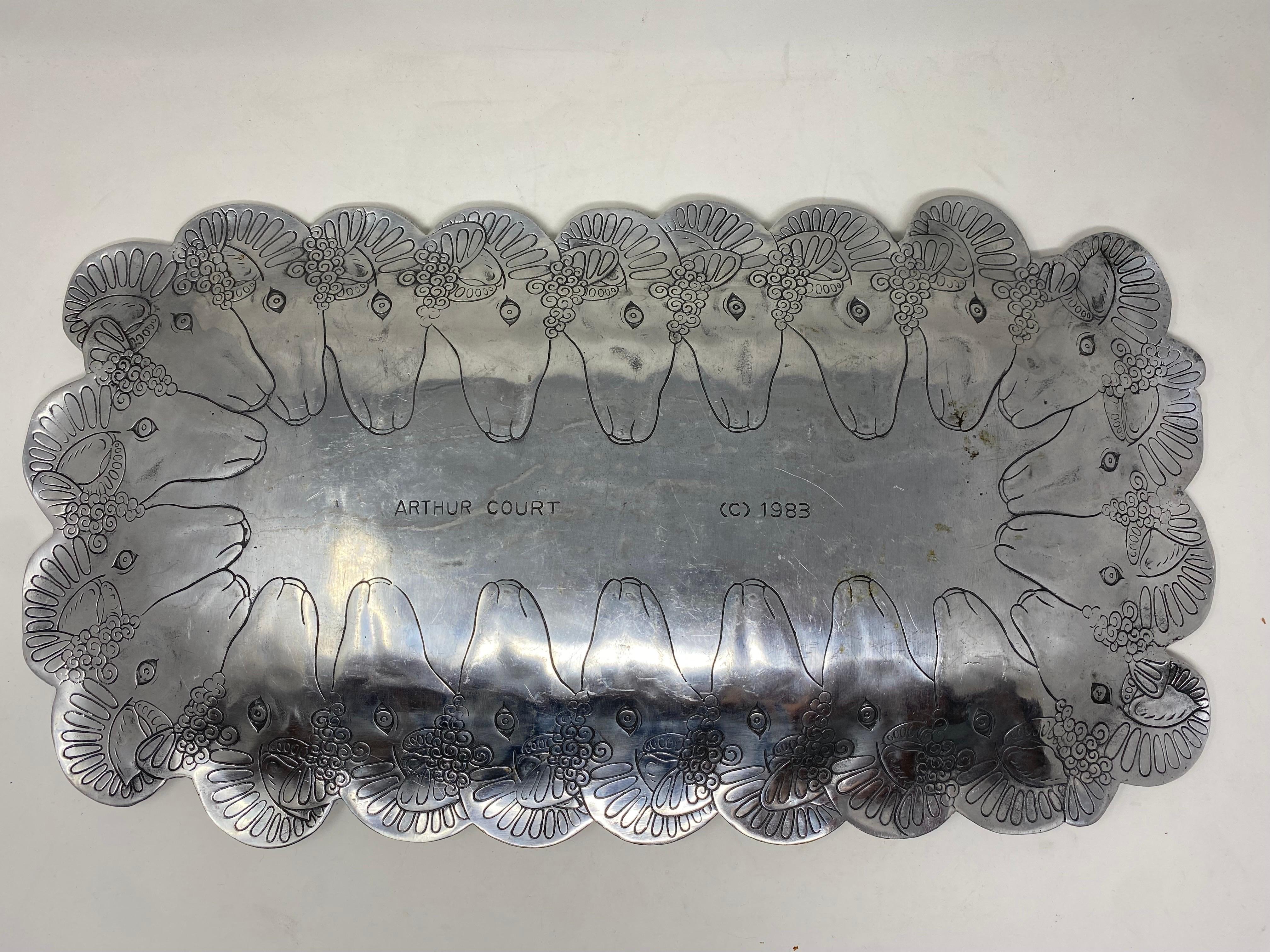 Bandeja vintage Arthur Court con cabeza de carnero en Bueno estado para la venta en San Diego, CA
