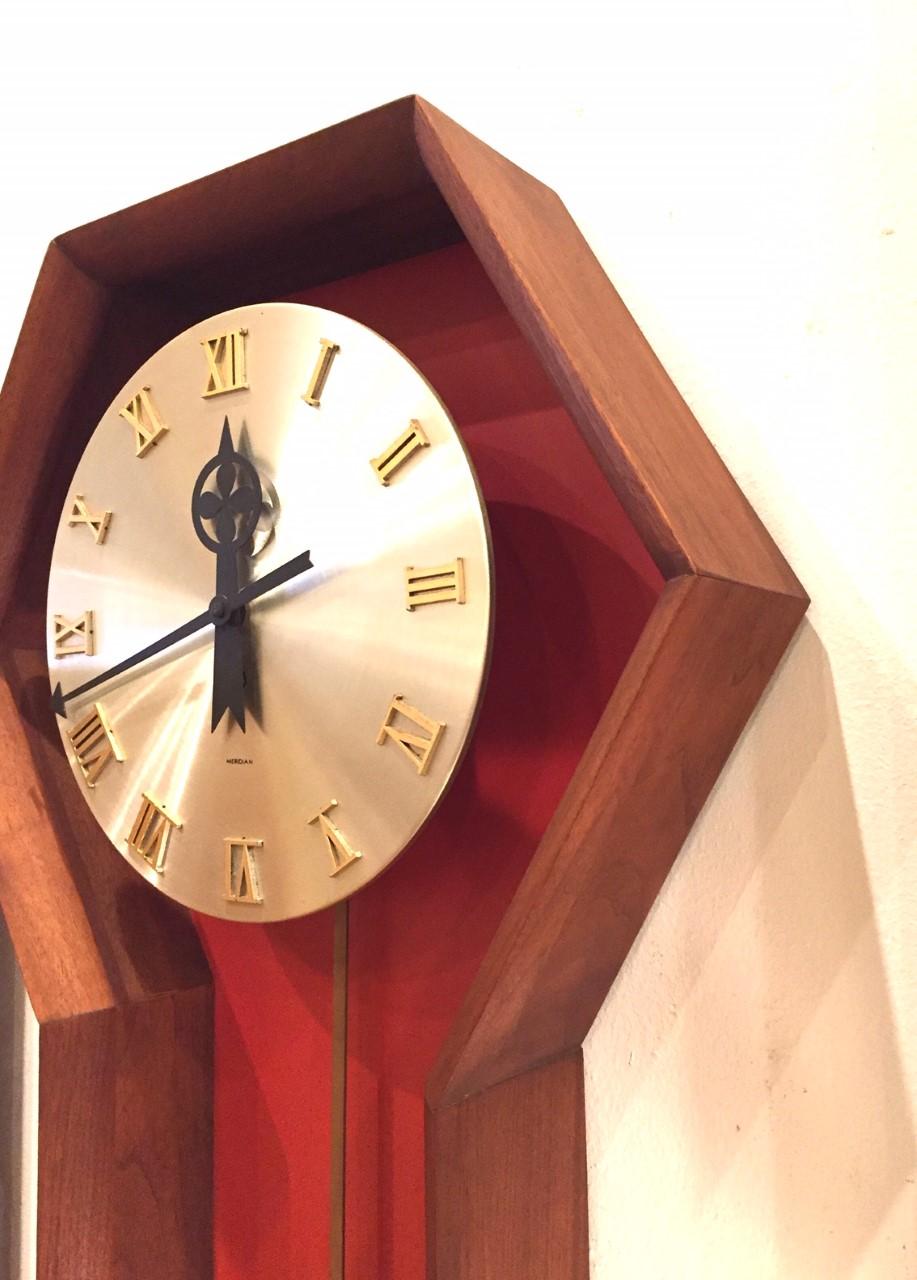 Vintage Arthur Umanoff  Horloge méridienne pour Howard Miller Bon état - En vente à San Diego, CA