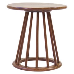Vintage Arthur Umanoff Spindle End Table in Walnut, 1960s