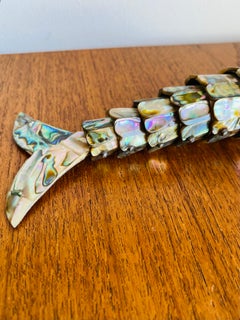 Vintage Articulated Abalone Shell Fish Sculpture/ Bottle Opener by Los Castillo