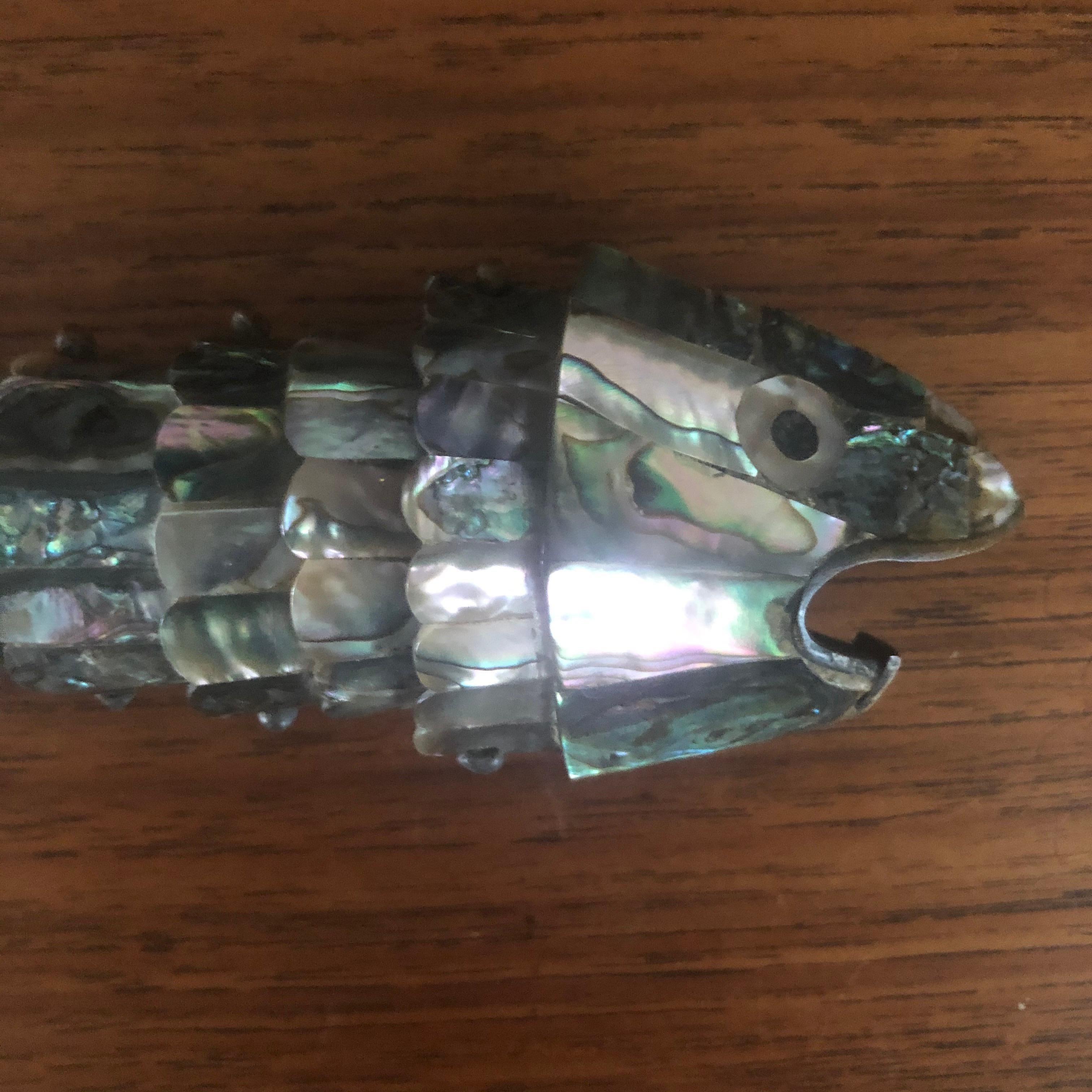 abalone shell fish bottle opener