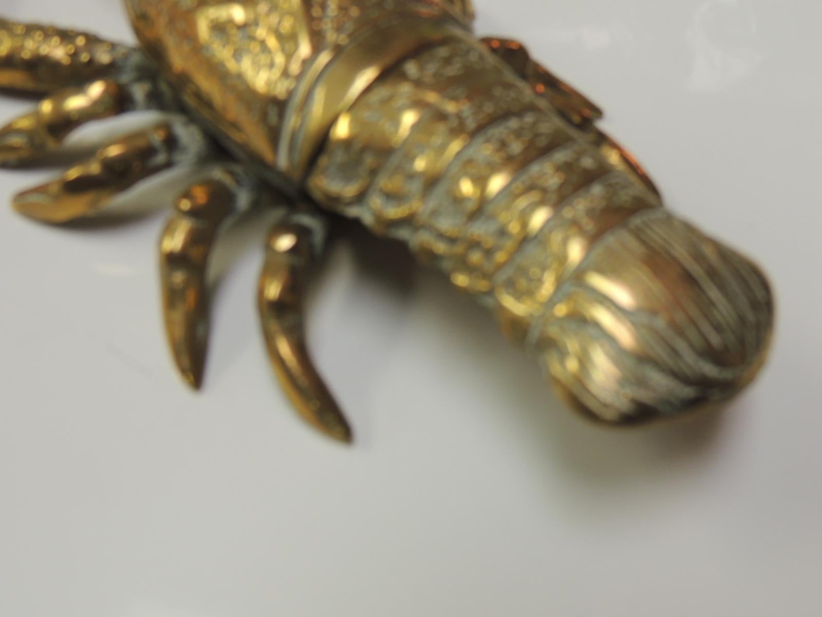 Indian Vintage Articulated Brass Lobster Box