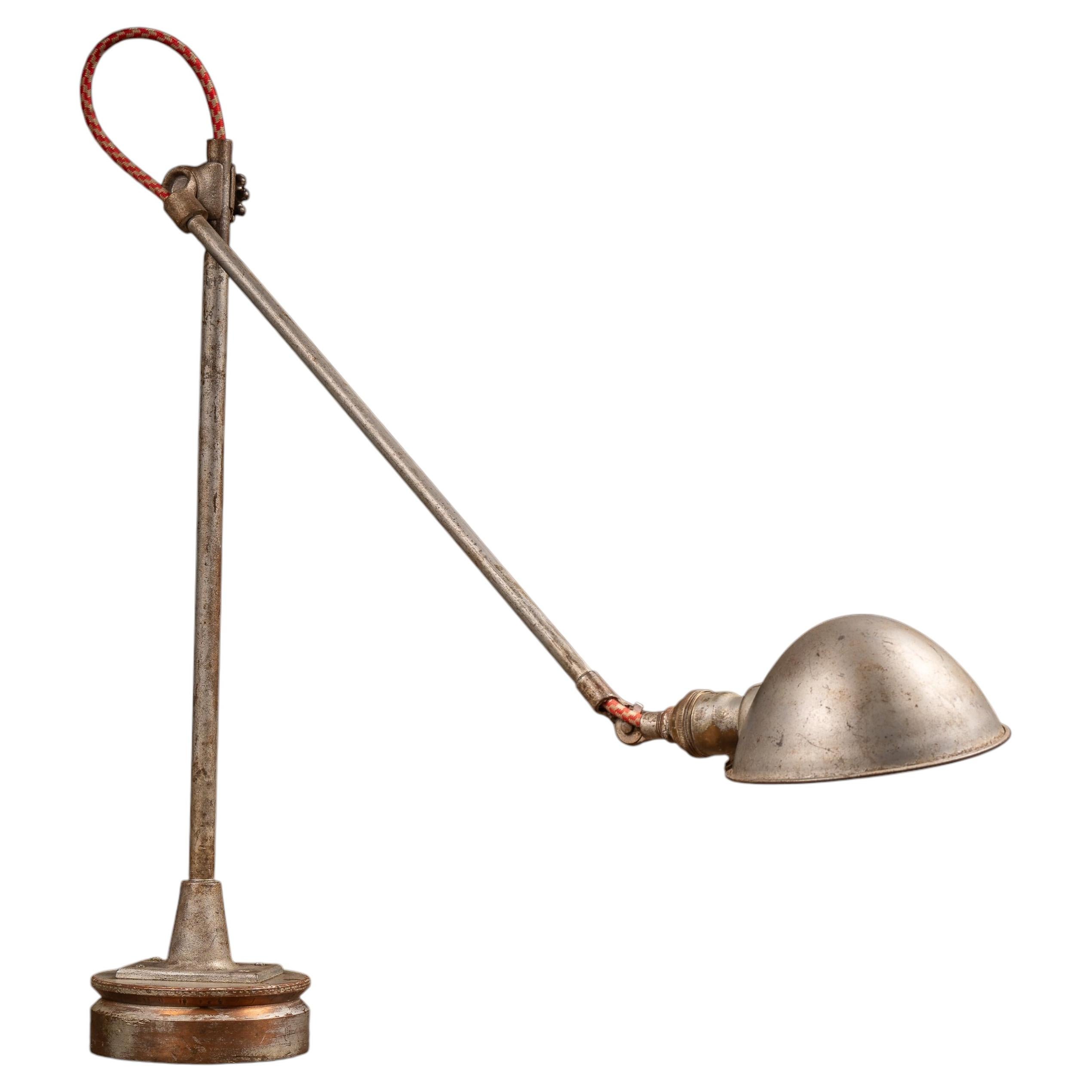 Vintage Articulated Industrial Task Lamp by O.C. White