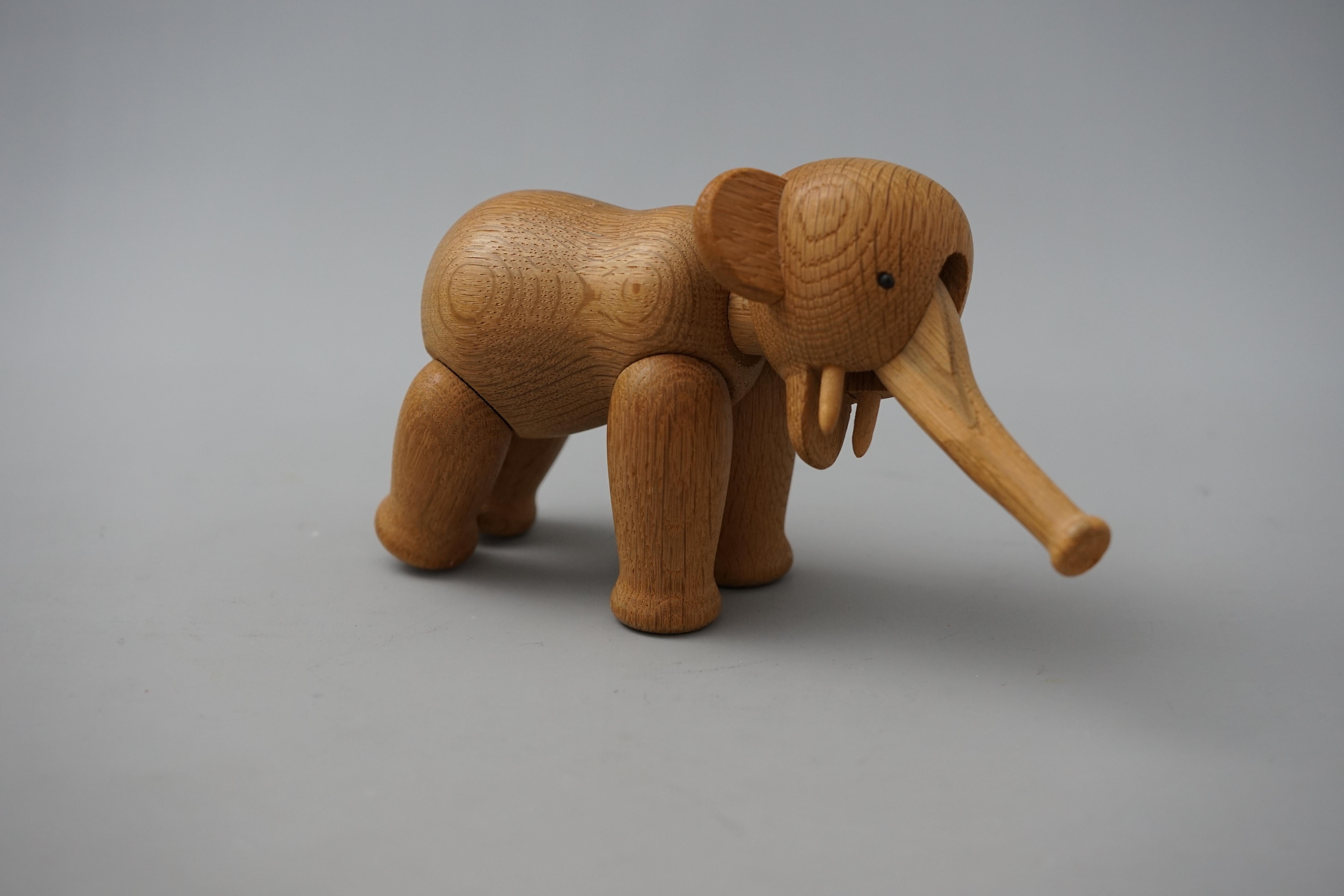 A real vintage classic - the elephant by Kay Bojesen. Made in Denmark. 
Early example from the second half of the 20th century. 
 