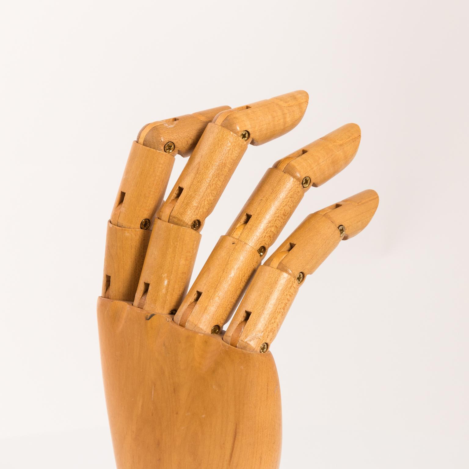 Vintage Articulated Wood Hands at 1stDibs articulated wooden hand