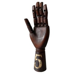 Vintage Articulating Wood Hand Sculpture Ca' 1950's