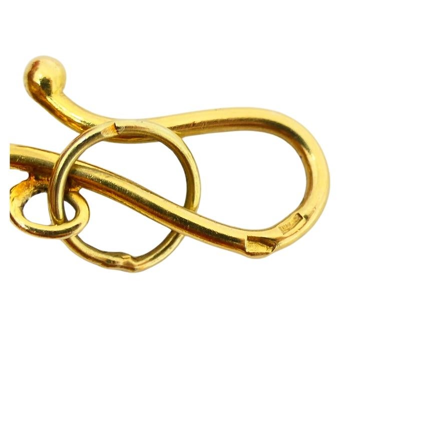 Collier d'ambre et d'or 14k Vintage Artisan en vente 6