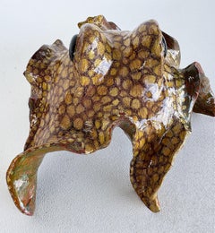 Vintage Artisan Ceramic Undulating Octopus Sculpture