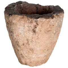 Vintage Artisan Craft Sandstone Planter