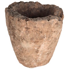 Vintage Artisan Craft Sandstone Planter