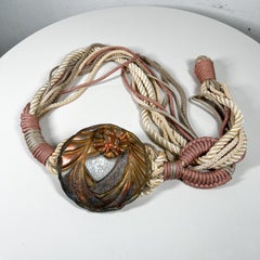 Vintage Artisan Ladies Belt 3 Sash Tie Style of Art Nouveau
