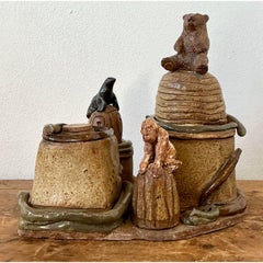 Vintage Artisan Made Studio Pottery Circus