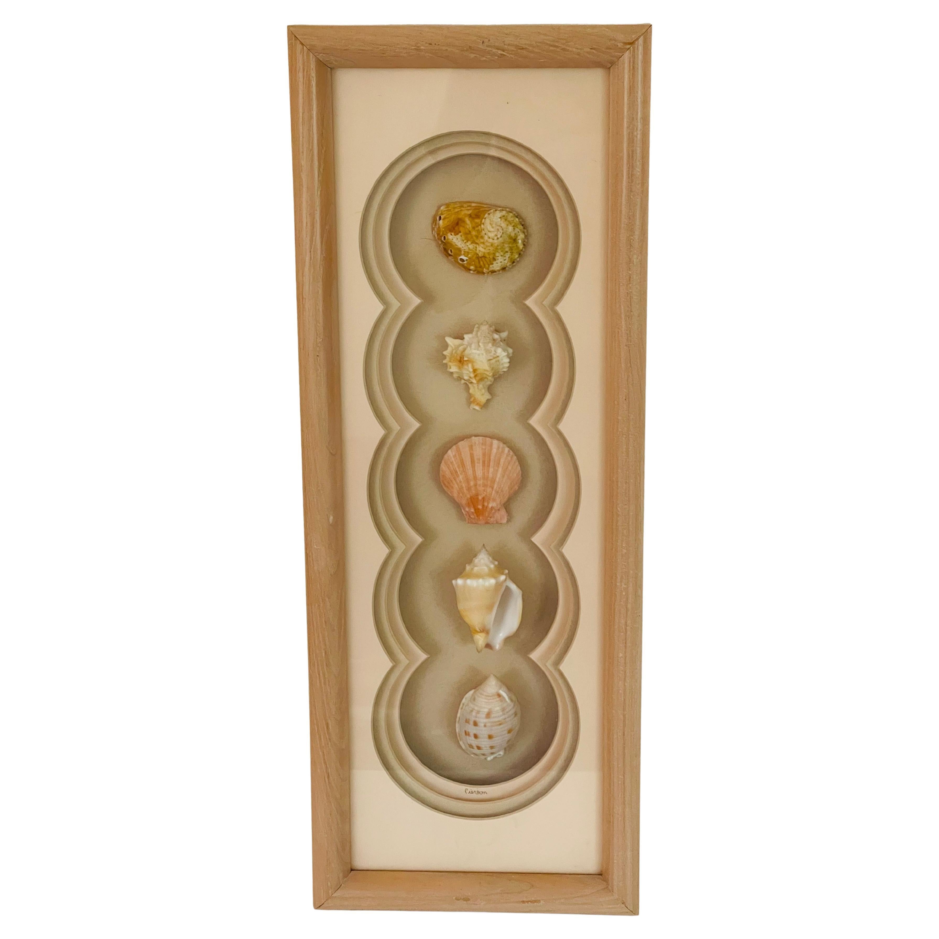Vintage Artisan Sea Shell Wall Art