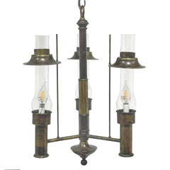 Vintage Arts and Crafts Mission Style Chandelier