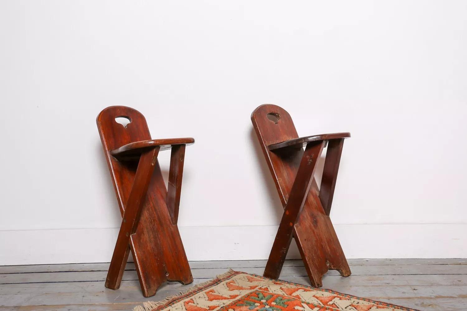 Vintage Arts and Crafts Primitive Artists Side Chair In Good Condition For Sale In STOKE ON TRENT, GB