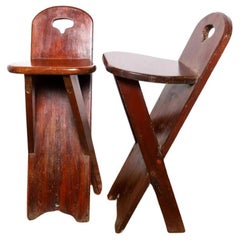 Vintage Arts and Crafts Primitive Artists Side Chair