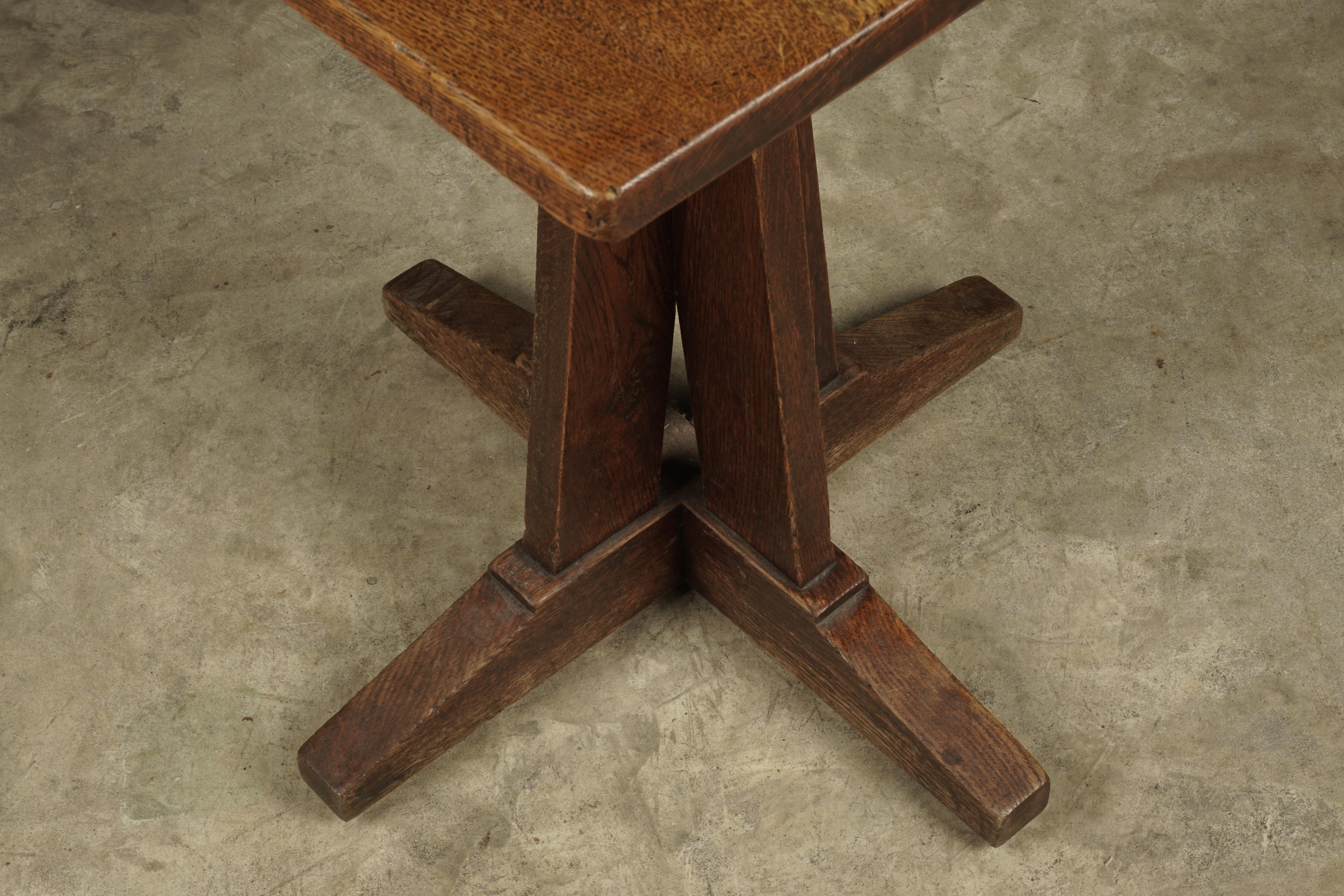 Mid-20th Century Vintage Arts & Crafts Style Bistro Table from France, 1960s