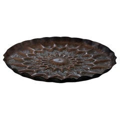 Vintage Arts & Crafts Hand Hammered Copper Tray