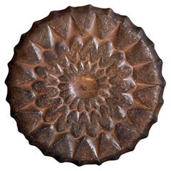 Bandeja vintage de cobre martillado a mano Arts & Crafts