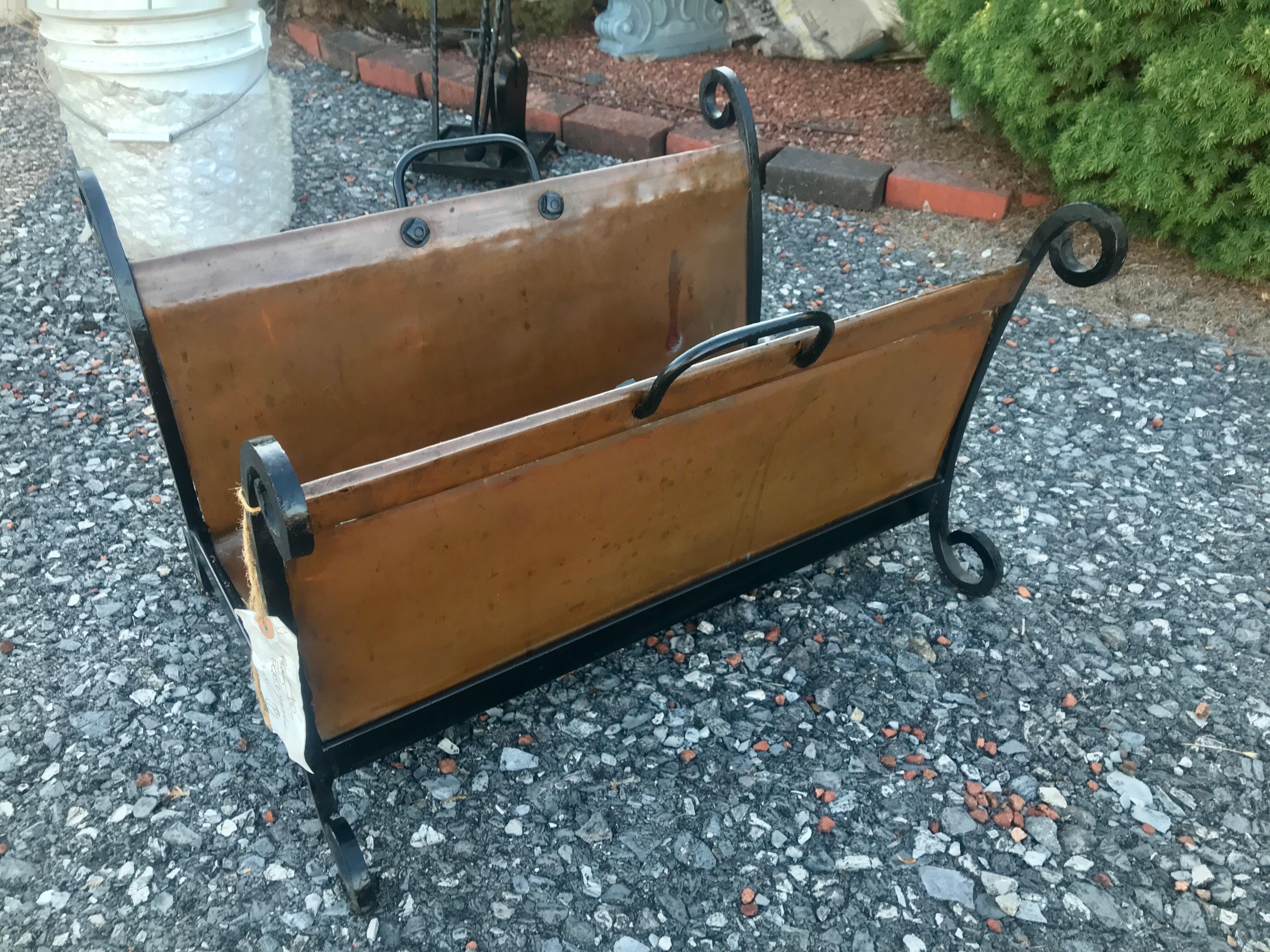 Vintage ARTS &CRAFTS   Porte-bûches -  L'époque Stickley     W7100 en vente 3