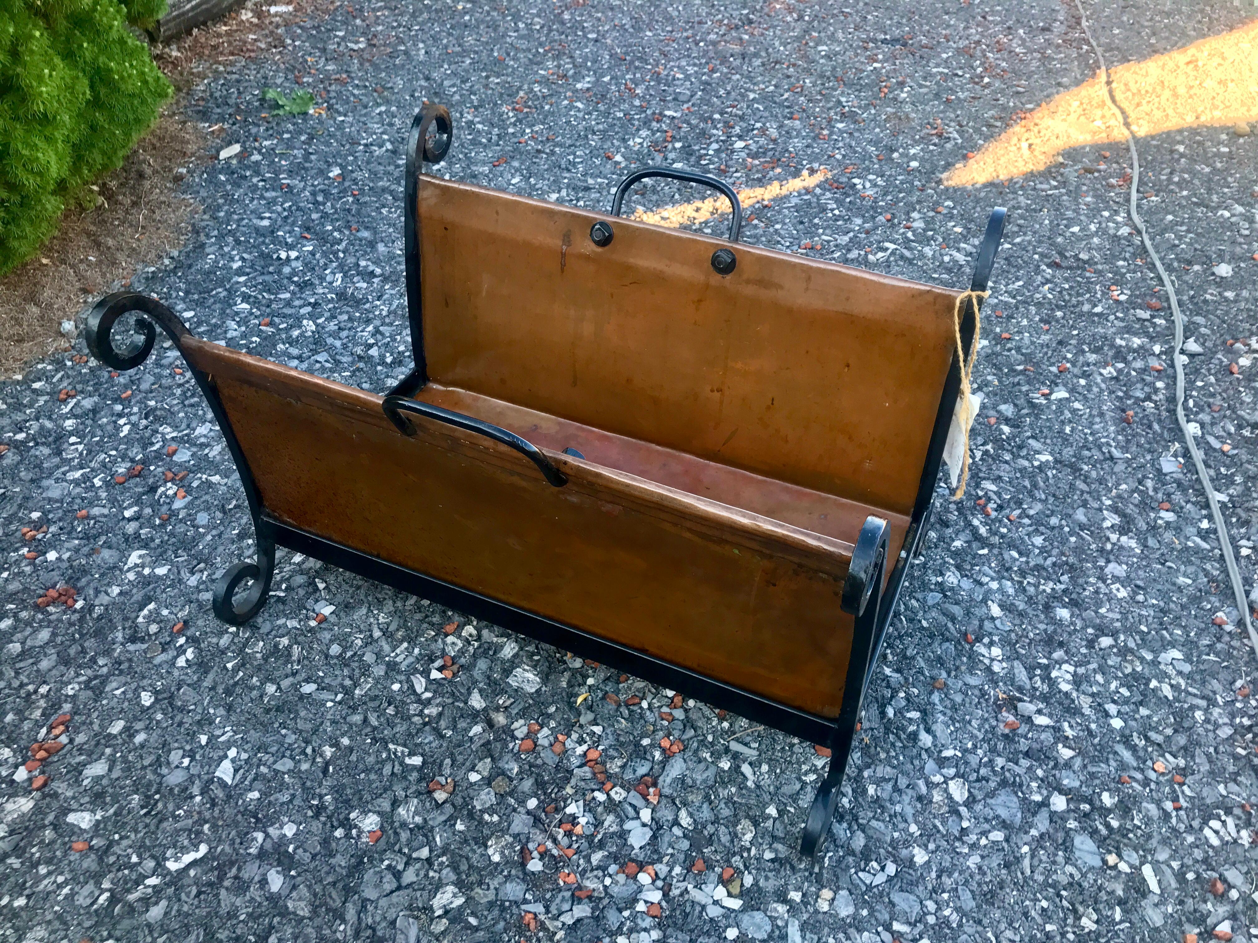 Vintage ARTS &CRAFTS   Porte-bûches -  L'époque Stickley     W7100 en vente 4
