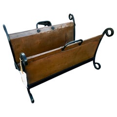 Vintage ARTS &CRAFTS   Porte-bûches -  L'époque Stickley     W7100
