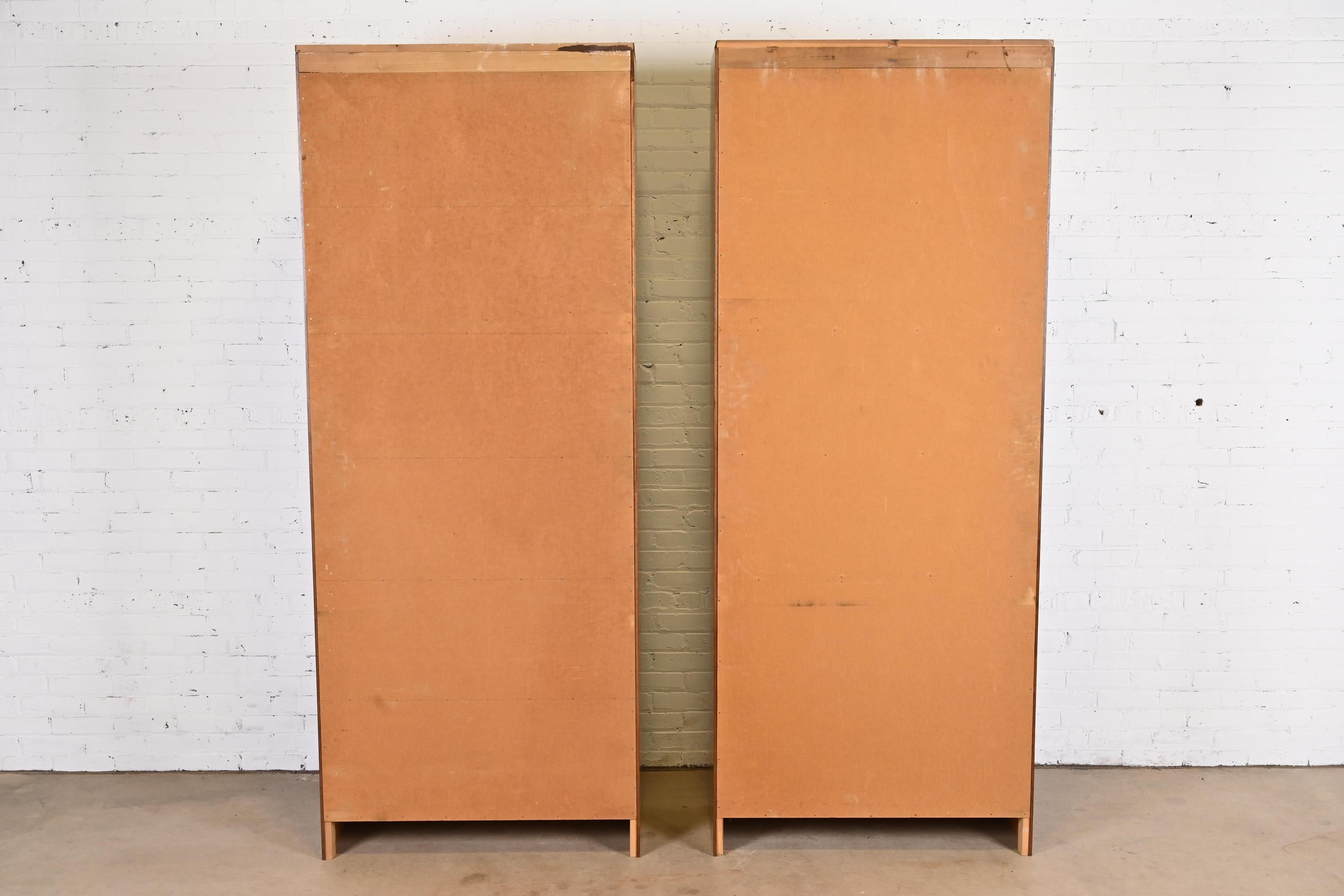 Vintage Arts & Crafts Mahogany Large Six-Stack Barrister Bookcases, Pair 4