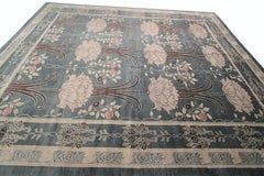 Vintage Arts & Crafts Rug Art Nouveau Rug William Morris Art Deco Rug 12x15