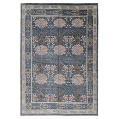 Vintage Arts & Crafts Rug Art Nouveau Rug William Morris Art Deco Rug 12x15