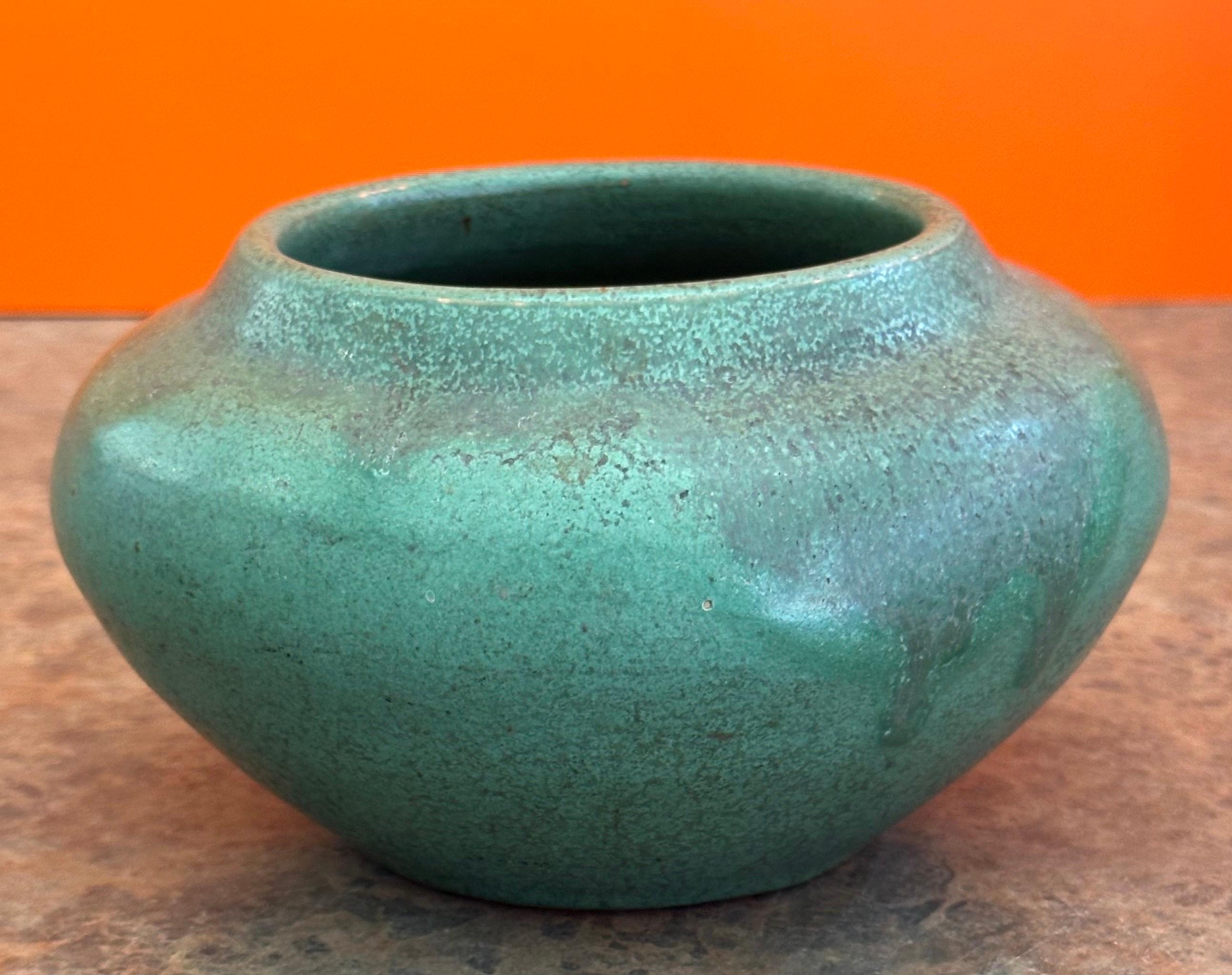 20th Century Vintage Arts & Crafts Studio Pottery Vase For Sale