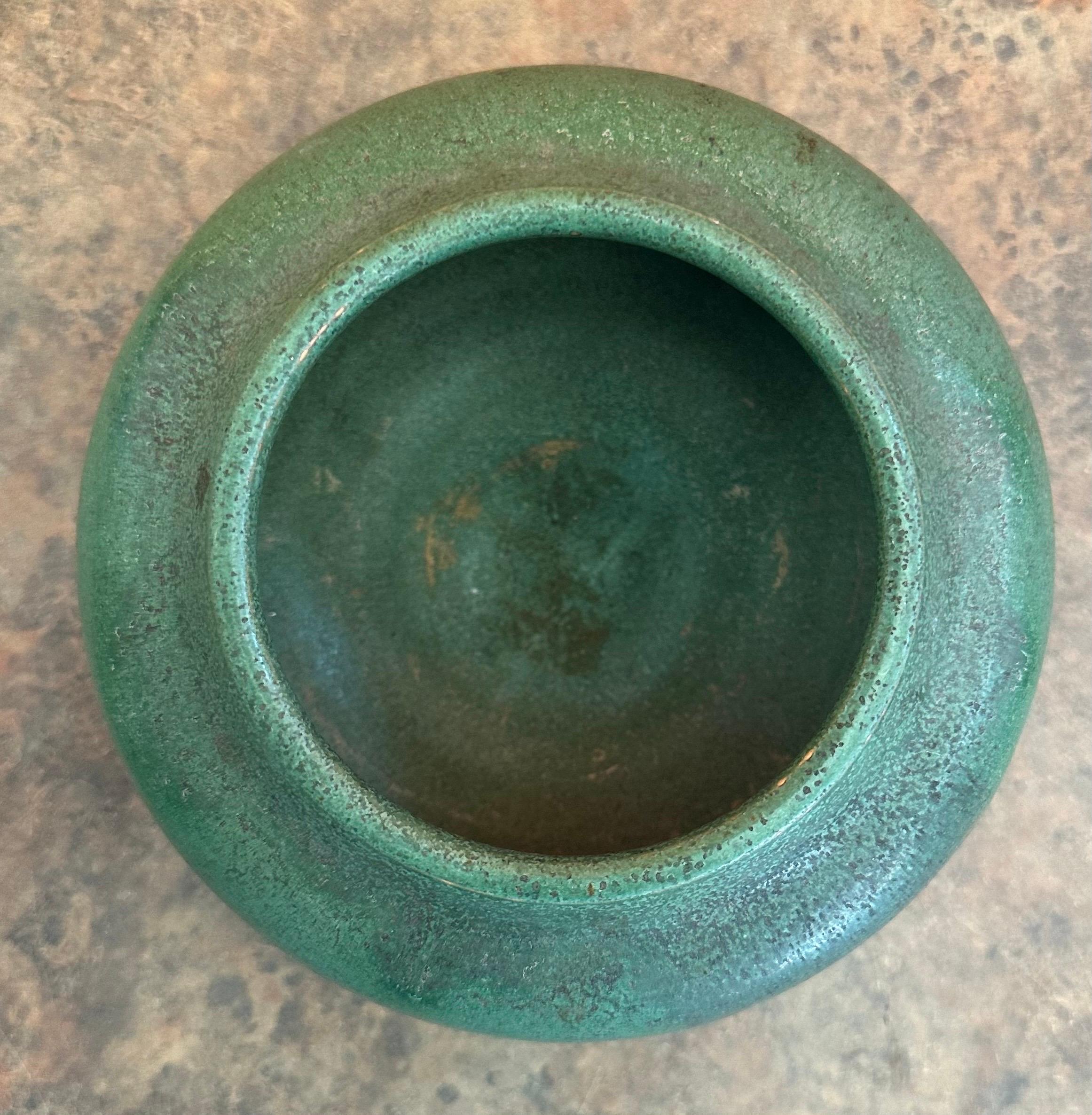 Vintage Arts & Crafts Studio Pottery Vase For Sale 2