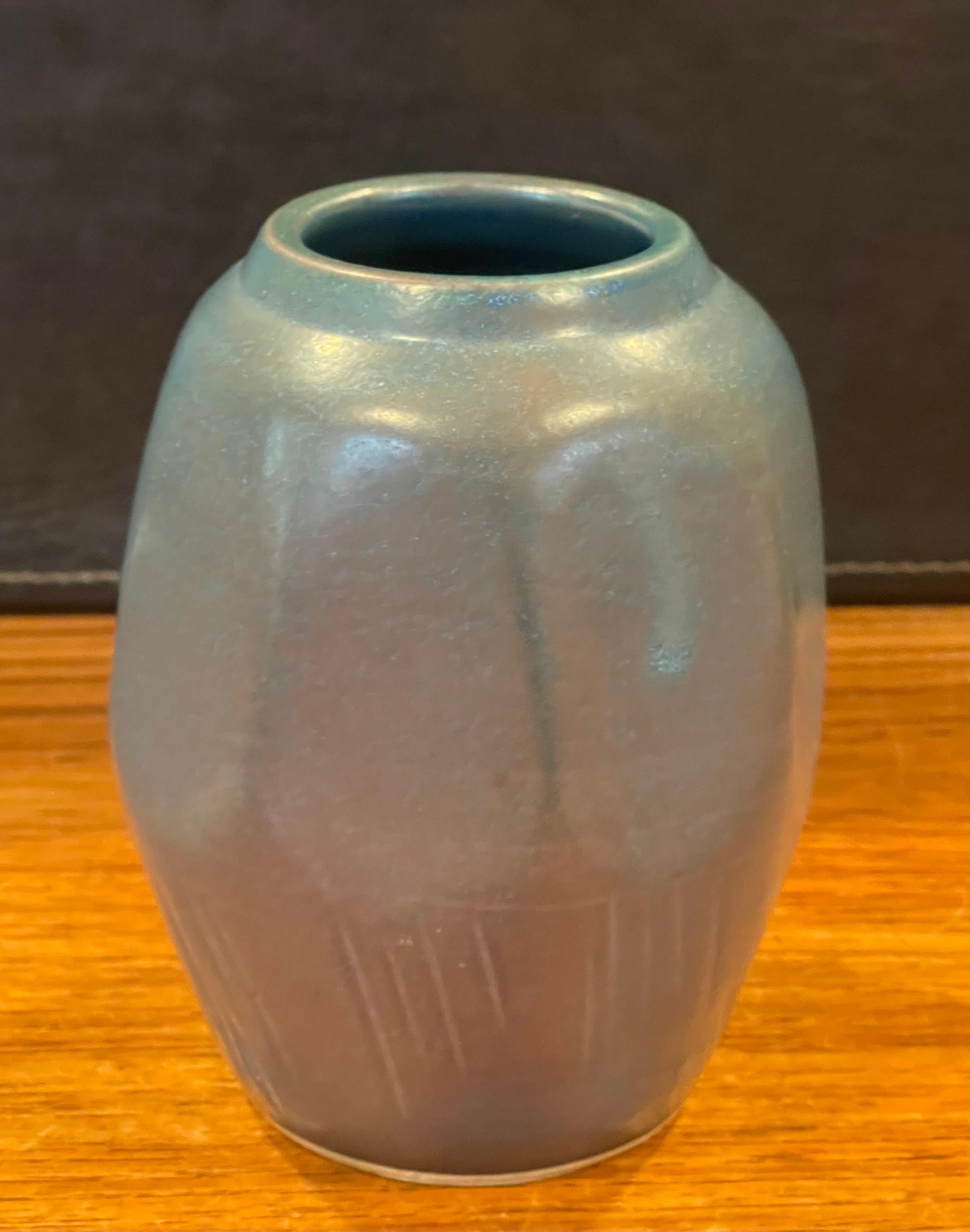 American Vintage Arts & Crafts Style Pottery Vase For Sale