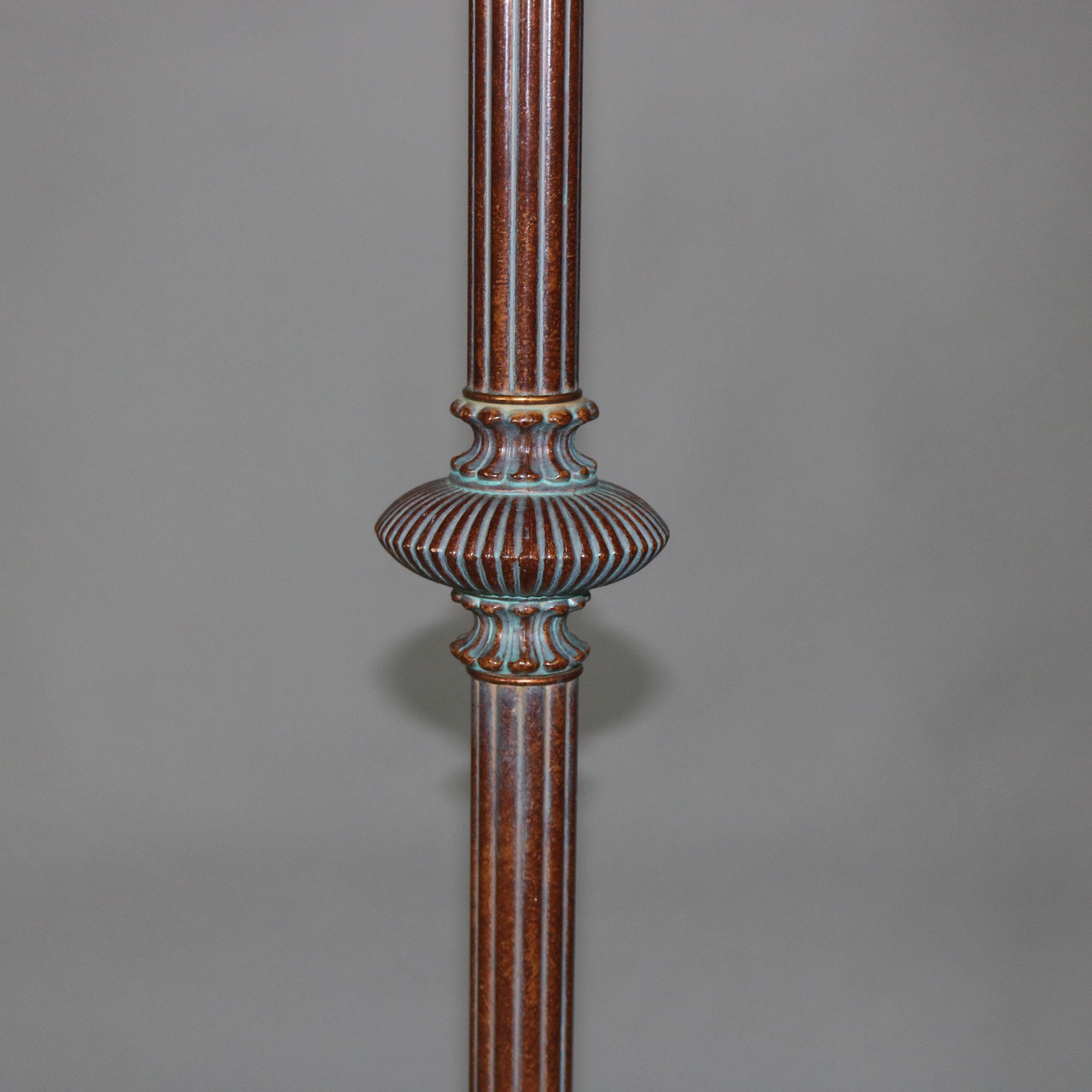 antique stained glass floor lamp