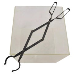 Pinzas expansibles para chimenea Vintage Arts & Crafts de hierro forjado